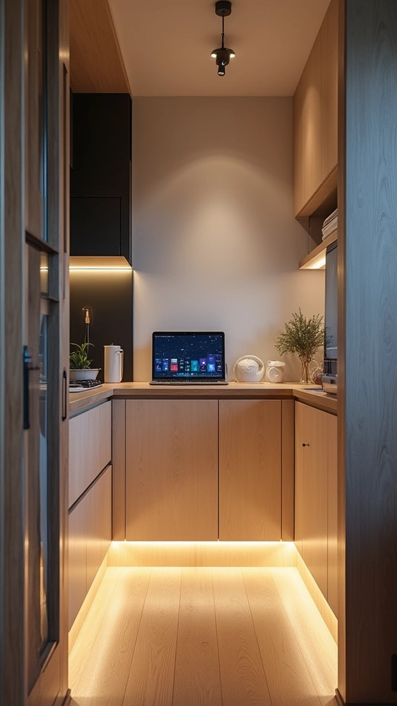 44 Small House Design Architecture Plans That Maximize Space - 34. Integrated Technology for Small Spaces