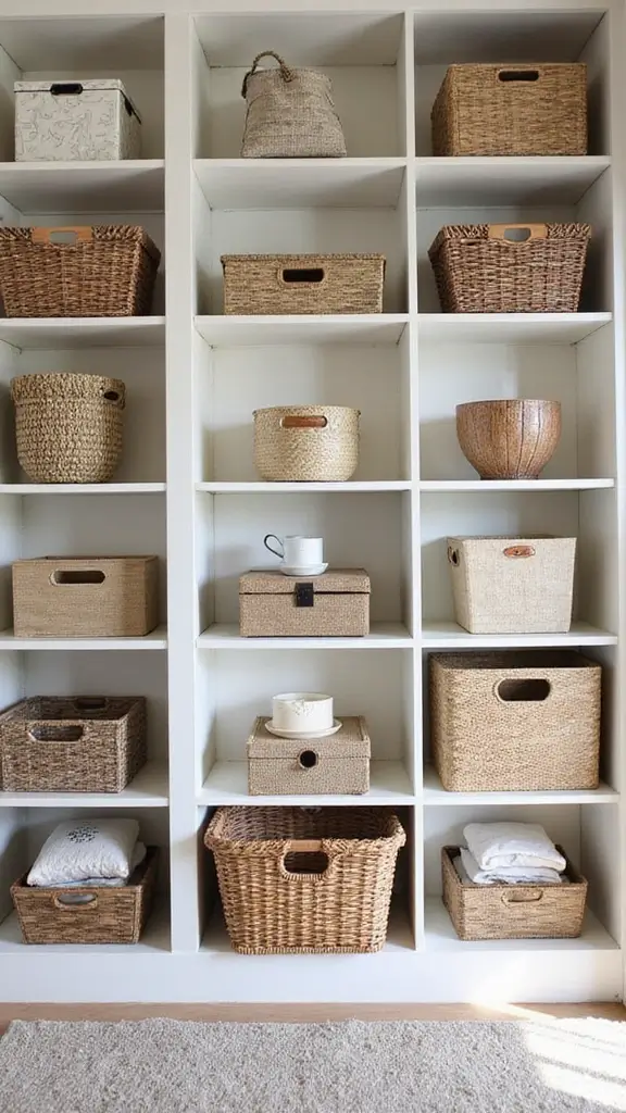 44 Small House Design Architecture Plans That Maximize Space - 35. Artful Storage Solutions