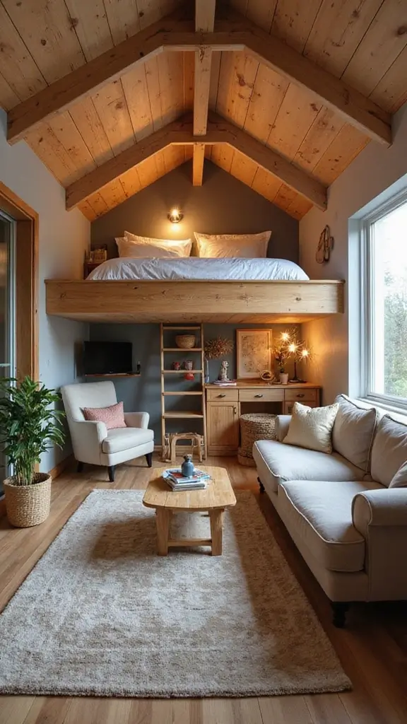 44 Small House Design Architecture Plans That Maximize Space - 4. Lofted Bedroom Spaces