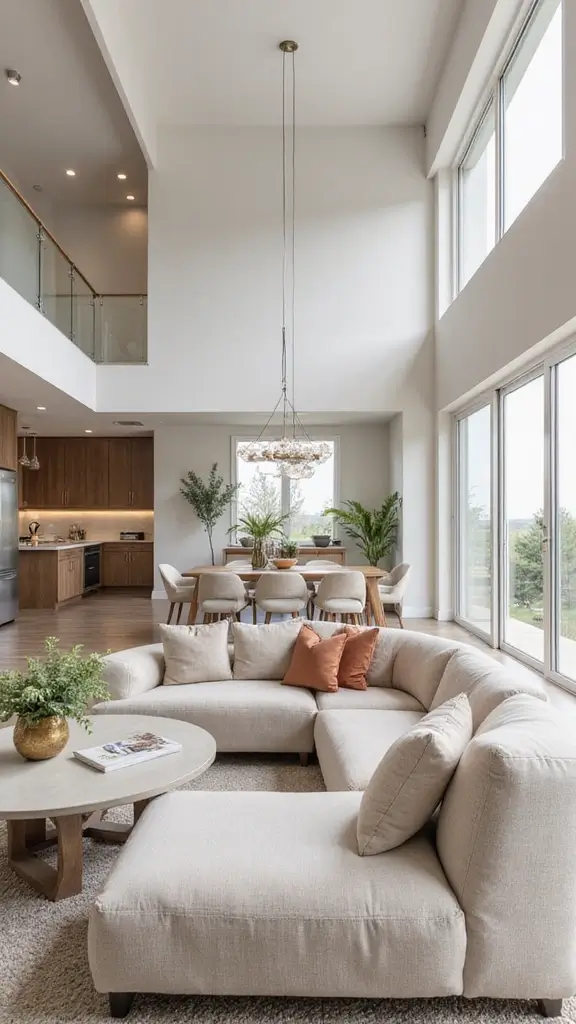 44 Small House Design Architecture Plans That Maximize Space - 6. Open-Concept Living Areas