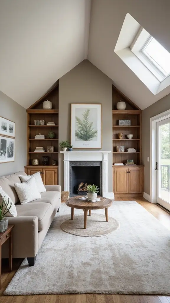 44 Vaulted Ceiling Living Room Ideas That Open Up Space - 41. Use of Hidden Storage
