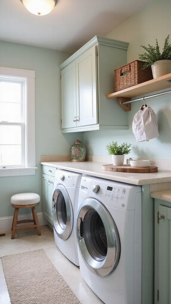 45 Laundry Room Layout Floor Plans That Save Time and Stress - 23. Coordinated Color Schemes