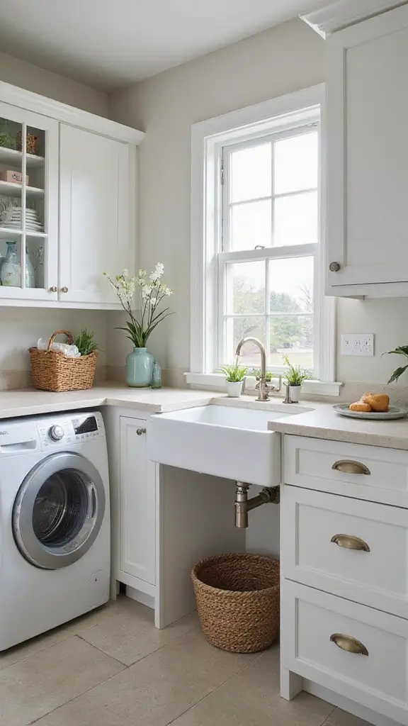 45 Laundry Room Layout Floor Plans That Save Time and Stress - 38. Laundry Room with a Sink