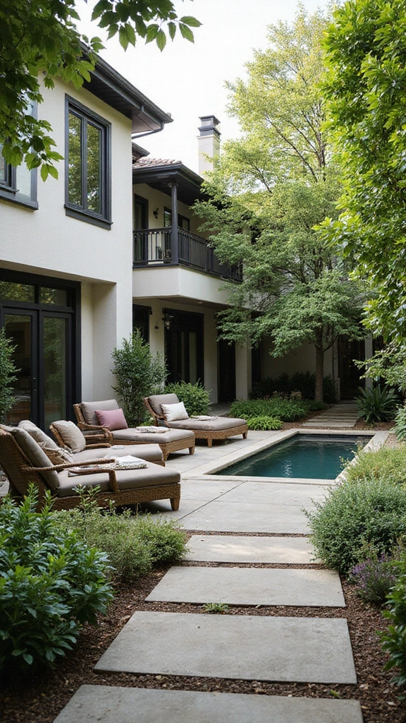 45 Modern Mediterranean Homes Exterior Styles That Shine - 12. Courtyards for Privacy