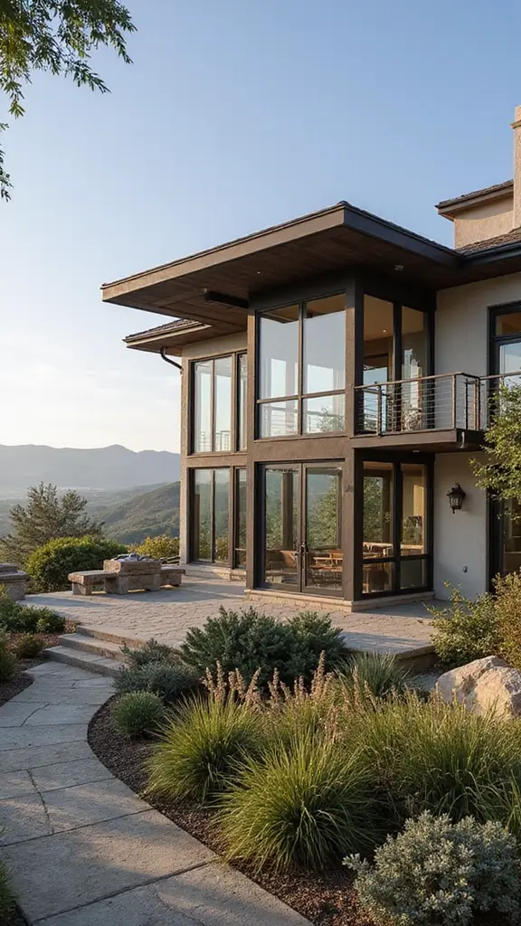 45 Modern Mediterranean Homes Exterior Styles That Shine - 20. Expansive Windows