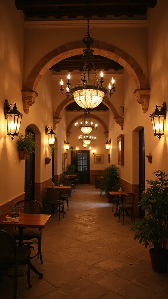 45 Modern Mediterranean Interior Design Ideas Full of Charm - 11. Elegant Lighting Fixtures