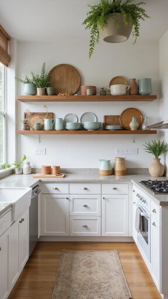 45 Modern Mediterranean Interior Design Ideas Full of Charm - 13. Open Shelving