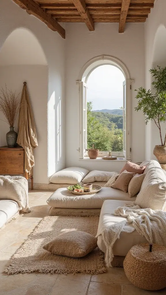 45 Modern Mediterranean Interior Design Ideas Full of Charm - 16. Soft Textiles