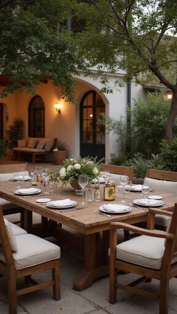 45 Modern Mediterranean Interior Design Ideas Full of Charm - 44. Outdoor Dining Areas
