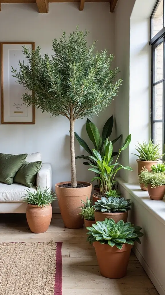 45 Modern Mediterranean Interior Design Ideas Full of Charm - 8. Incorporating Greenery