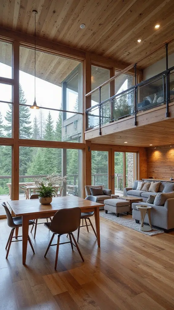 45 Modern Mountain Home Exterior Ideas That Look Striking - 44. Mixed-Use Spaces