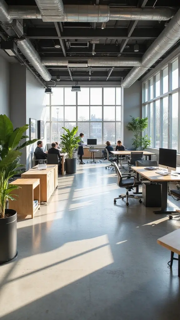 45 Office Interior Design Modern Styles for a Productive Space - 11. Open Concept Spaces