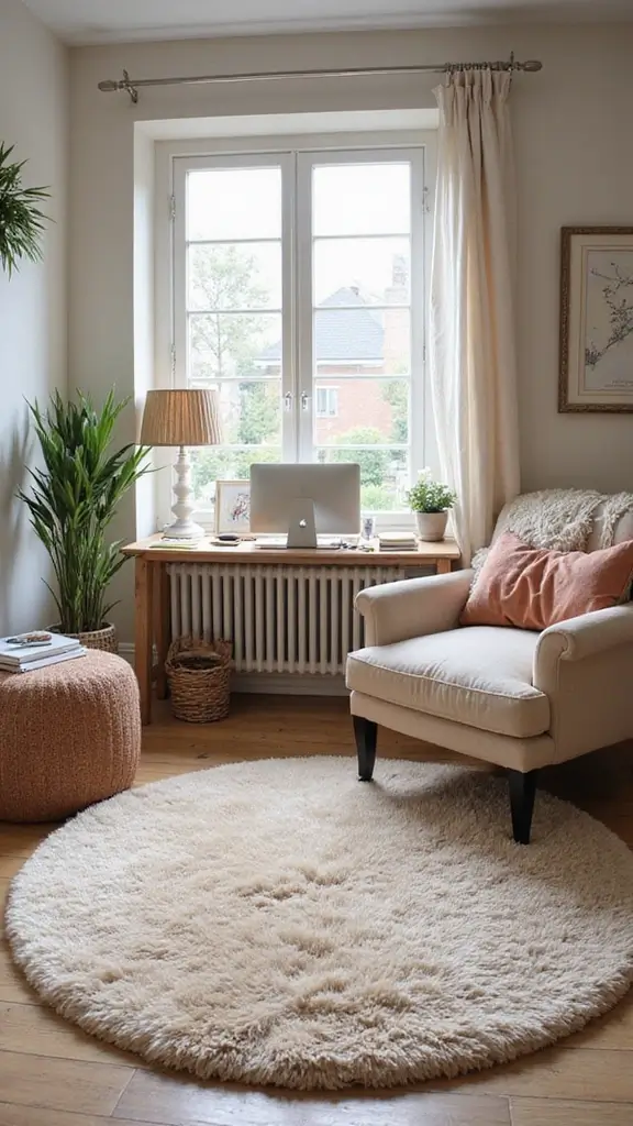 45 Office Interior Design Modern Styles for a Productive Space - 22. Soft Textures