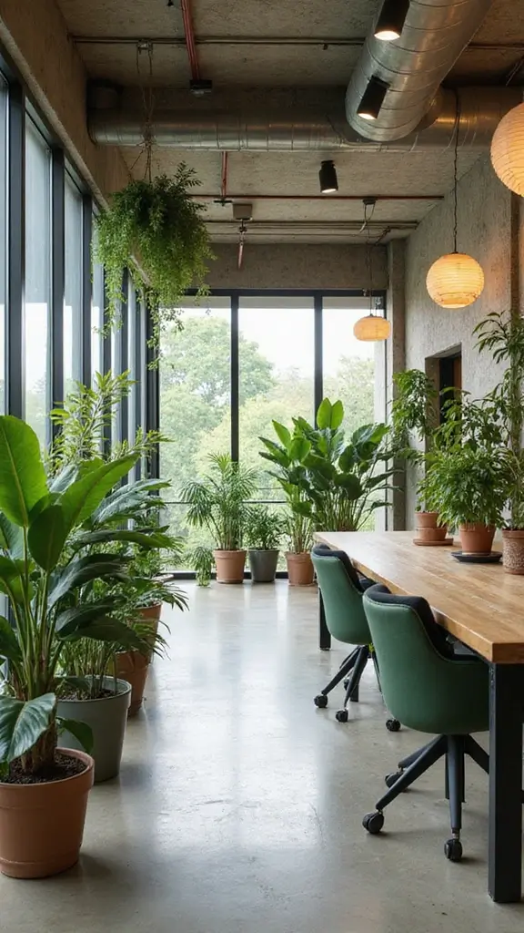 45 Office Interior Design Modern Styles for a Productive Space - 33. Green Design