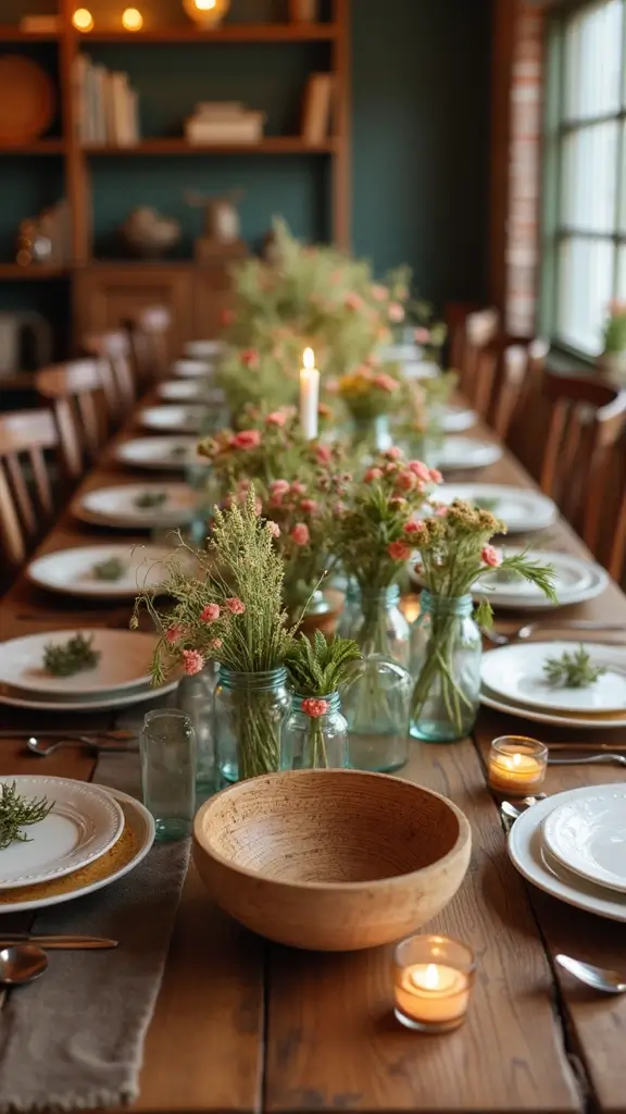 45 Rustic Home Decor Ideas That Feel Warm & Natural - 10. Rustic Centerpieces
