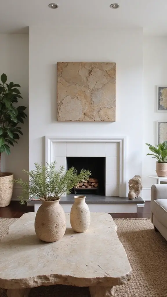 45 Rustic Home Decor Ideas That Feel Warm & Natural - 19. Natural Stone Accents