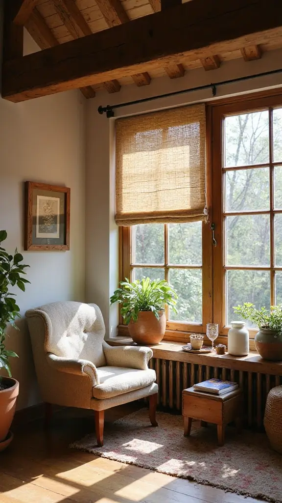 45 Rustic Home Decor Ideas That Feel Warm & Natural - 20. Rustic Window Treatments