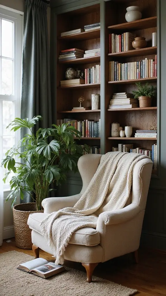 45 Rustic Home Decor Ideas That Feel Warm & Natural - 37. Rustic Book Nooks