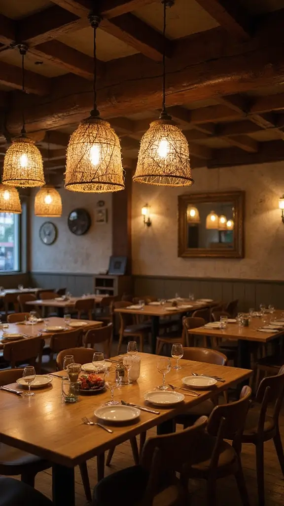 45 Rustic Home Decor Ideas That Feel Warm & Natural - 40. Rustic Lighting with Natural Materials