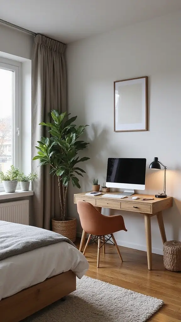 45 Small Bedroom Layout Ideas to Make Any Space Feel Bigger - 17. Corner Desks