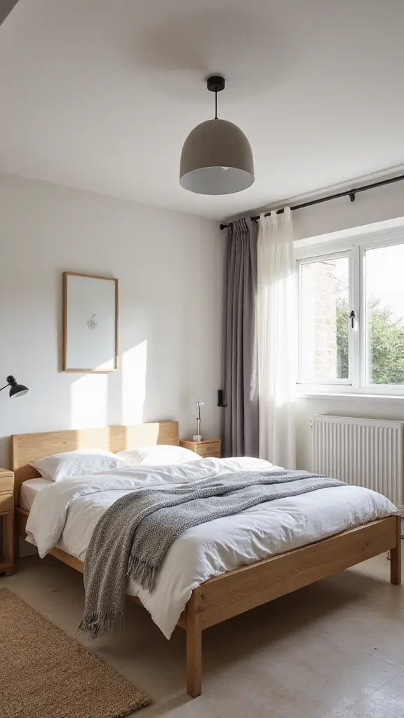 45 Small Bedroom Layout Ideas to Make Any Space Feel Bigger - 22. Use of Low Furniture