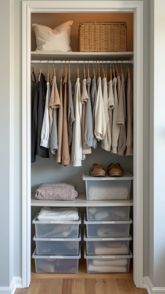 45 Small Bedroom Layout Ideas to Make Any Space Feel Bigger - 25. Maximize Closet Space