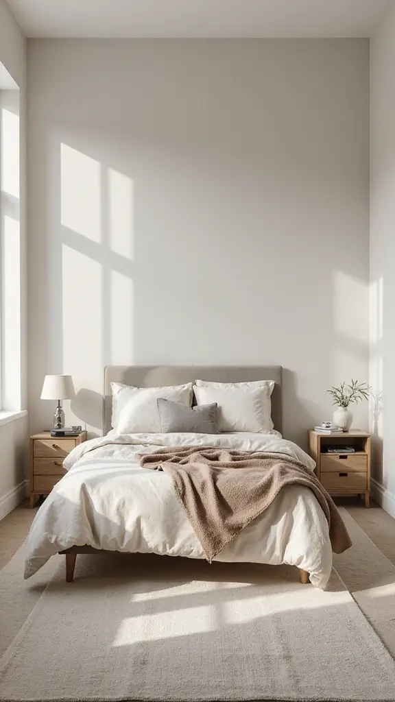 45 Small Bedroom Layout Ideas to Make Any Space Feel Bigger - 33. Embrace Minimalism