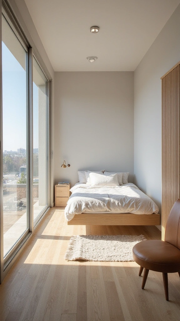 45 Small Bedroom Layout Ideas to Make Any Space Feel Bigger - 34. Utilize Open Space