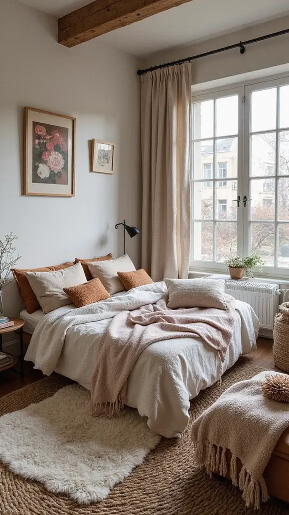 45 Small Bedroom Layout Ideas to Make Any Space Feel Bigger - 38. Incorporate Textures