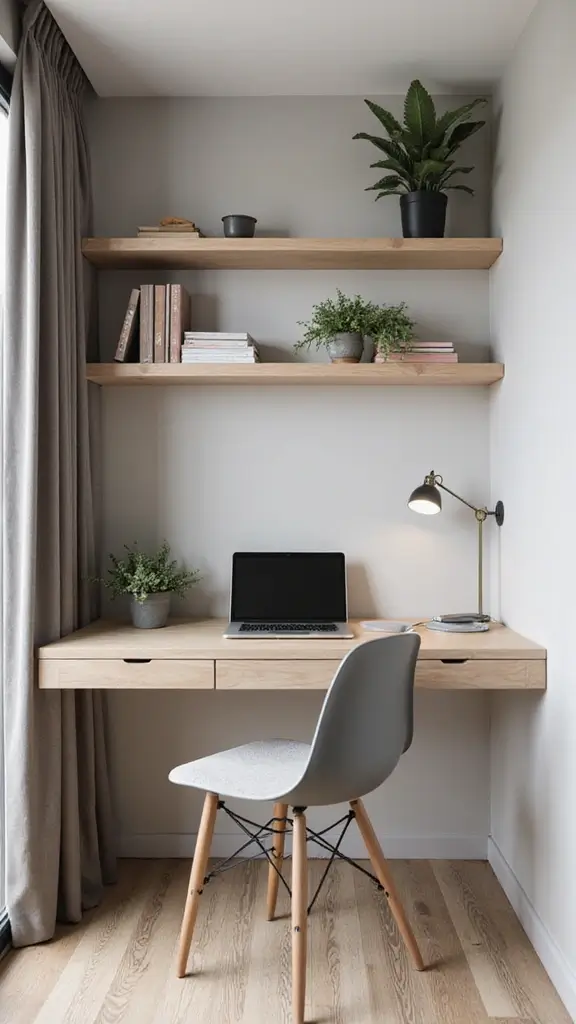 45 Small Bedroom Layout Ideas to Make Any Space Feel Bigger - 6. Wall-Mounted Desks