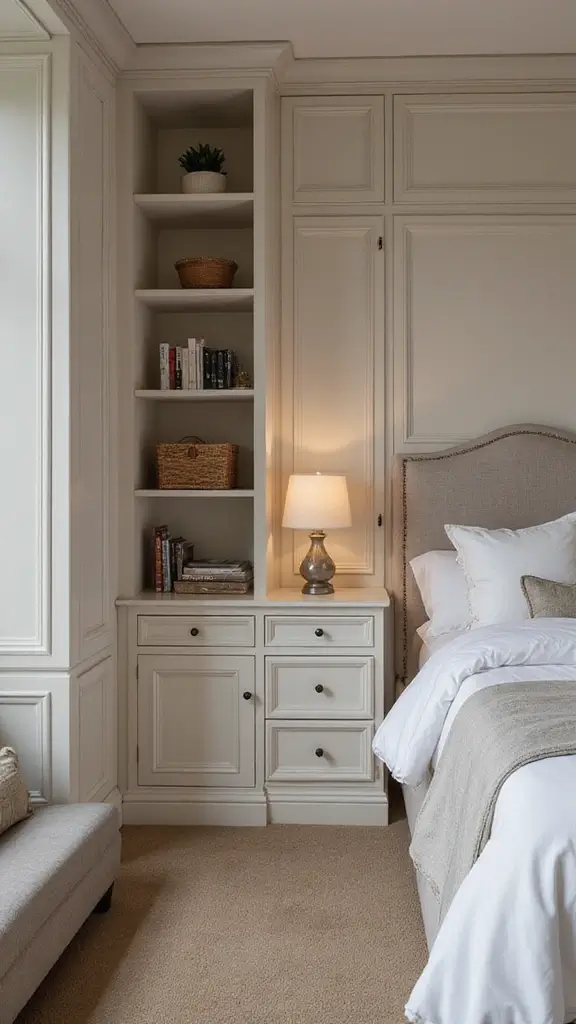 45 Small Bedroom Layout Ideas to Make Any Space Feel Bigger - 9. Built-in Storage Solutions