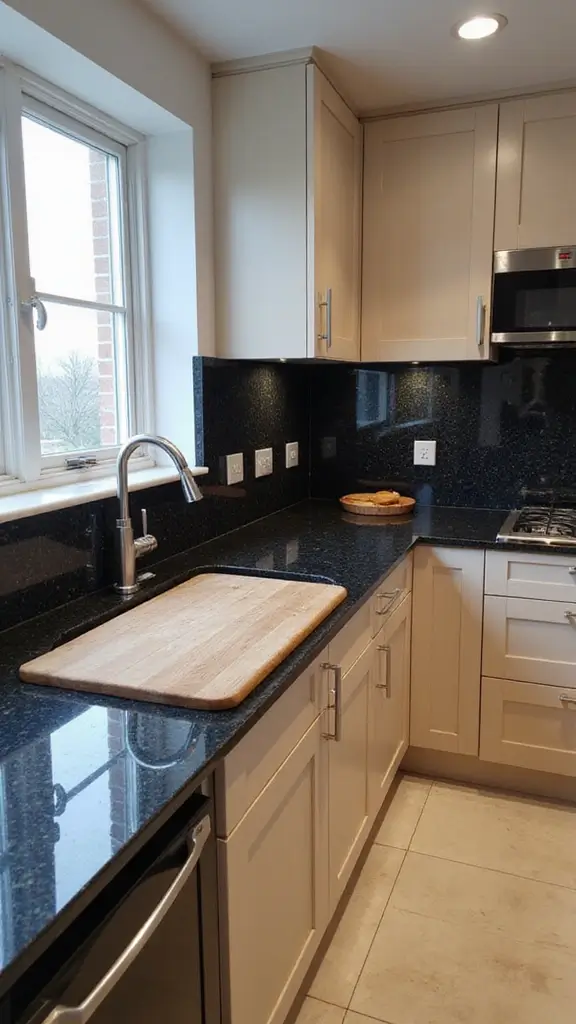 46 Black Granite Countertops Kitchen Designs That Shine Bright - 39. Culinary Functionalities
