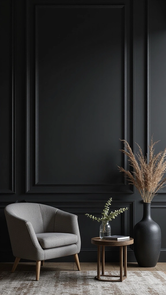46 Black House Interior Design Looks That Make a Bold Statement - 11. Minimalist Black Spaces