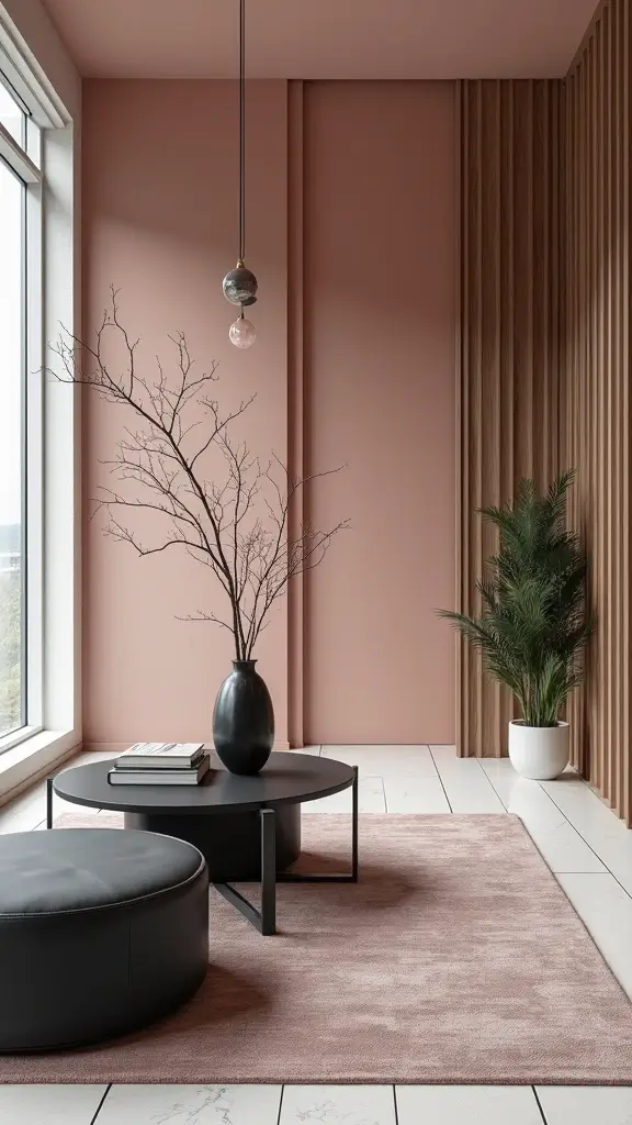46 Black House Interior Design Looks That Make a Bold Statement - 27. Black and Pastel Contrast