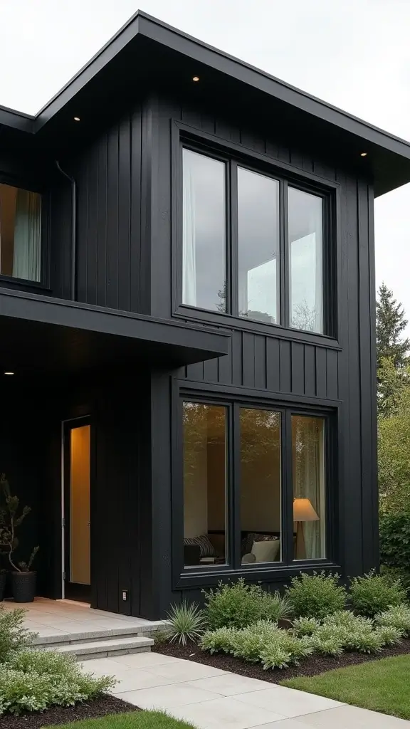 46 Black House Interior Design Looks That Make a Bold Statement - 31. Black Inside Out