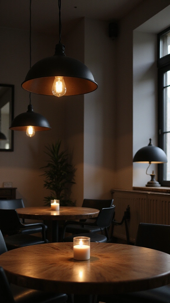 46 Black House Interior Design Looks That Make a Bold Statement - 36. Black Lamps and Lighting
