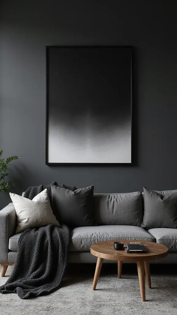 46 Black House Interior Design Looks That Make a Bold Statement - 41. Black Gradients and Ombres