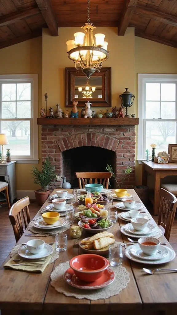 46 Dining Room with Fireplace Ideas That Add Warmth - 38. Fun Farm Animals