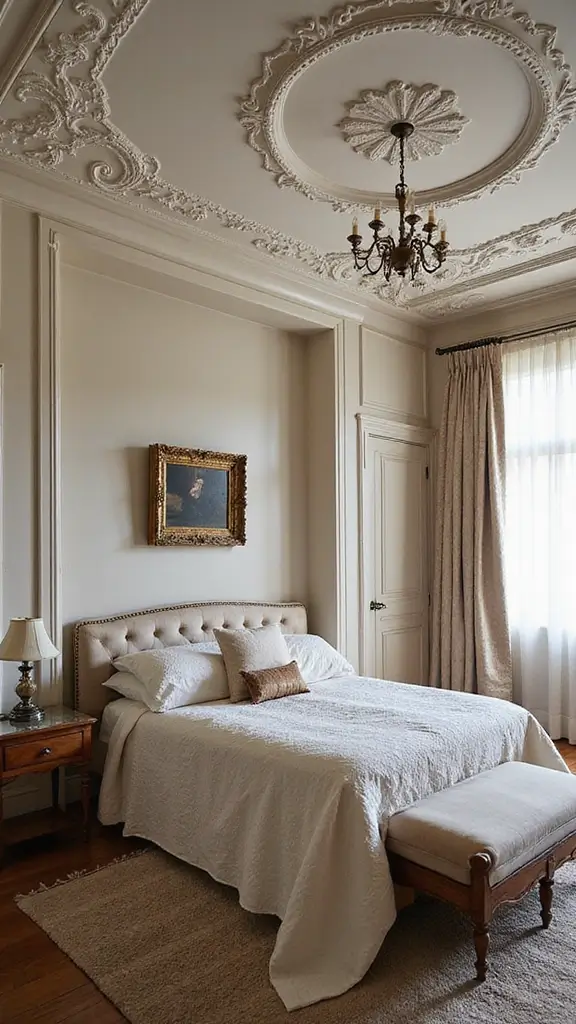 46 False Ceiling for Bedroom Designs That Make a Statement - 16. Vintage Vibes