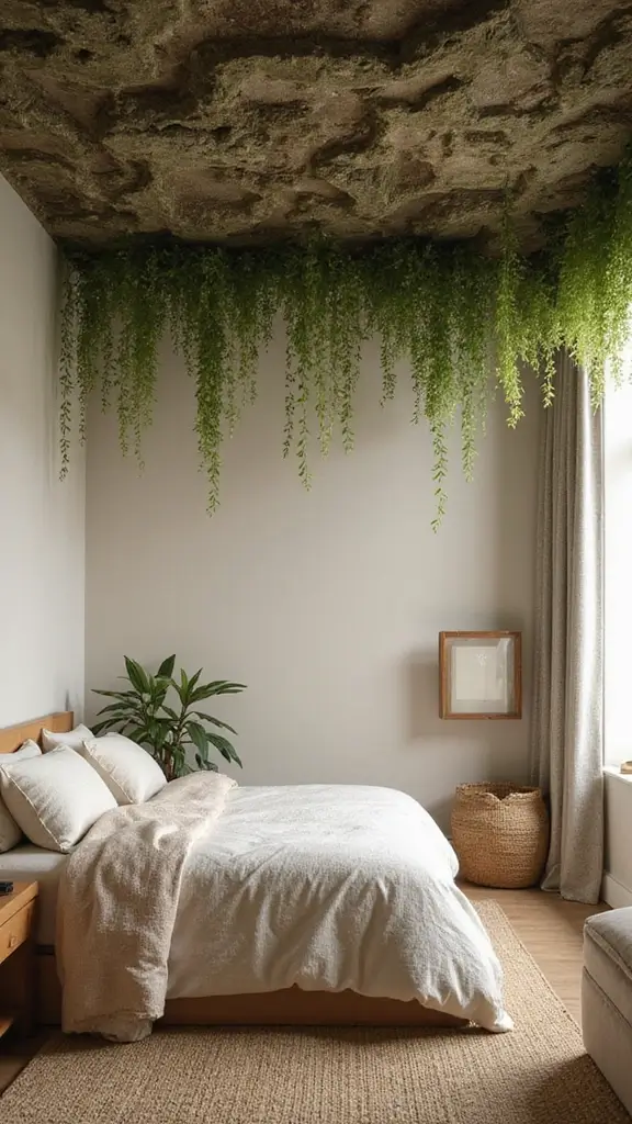 46 False Ceiling for Bedroom Designs That Make a Statement - 27. Biophilic Design