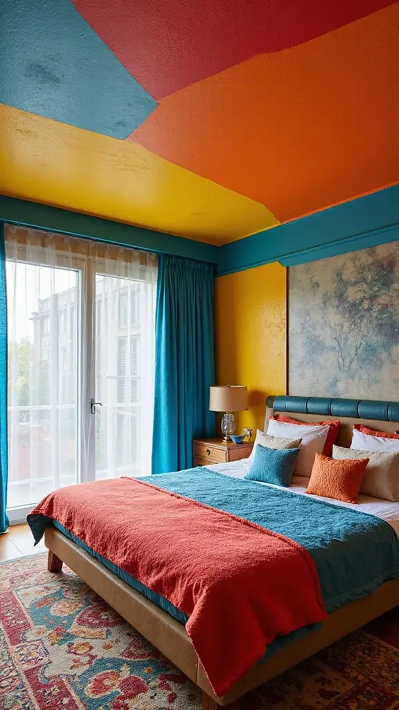 46 False Ceiling for Bedroom Designs That Make a Statement - 35. High Contrast