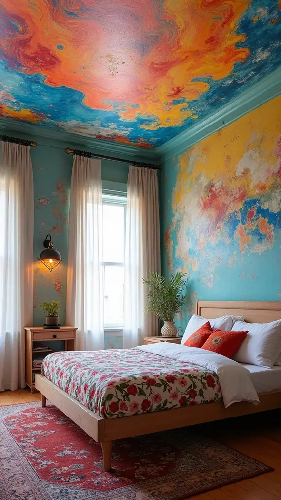 46 False Ceiling for Bedroom Designs That Make a Statement - 5. Artistic Elements
