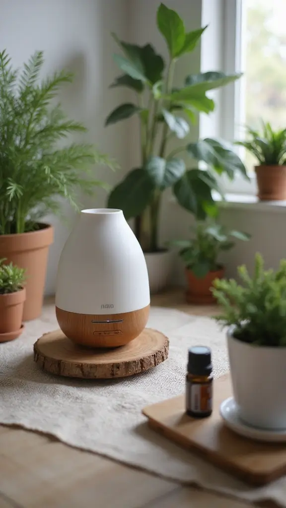 46 Home Office Decor Ideas That Inspire Focus - 11. Aromatherapy Elements