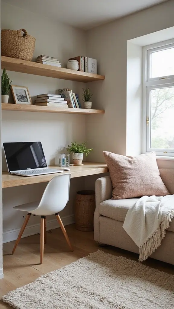 46 Home Office Decor Ideas That Inspire Focus - 17. Multi-Purpose Spaces