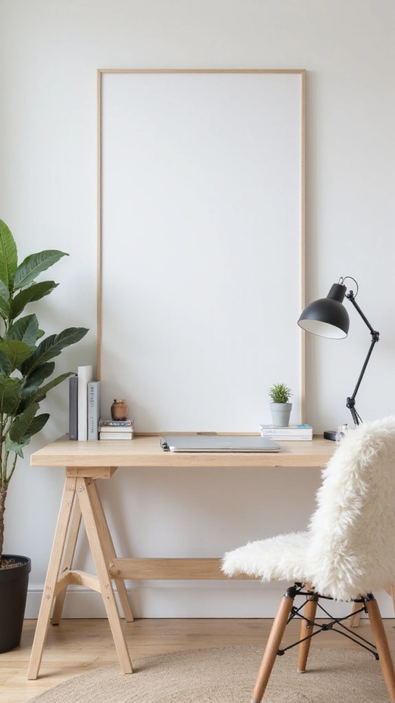 46 Home Office Decor Ideas That Inspire Focus - 21. Simple and Functional Design