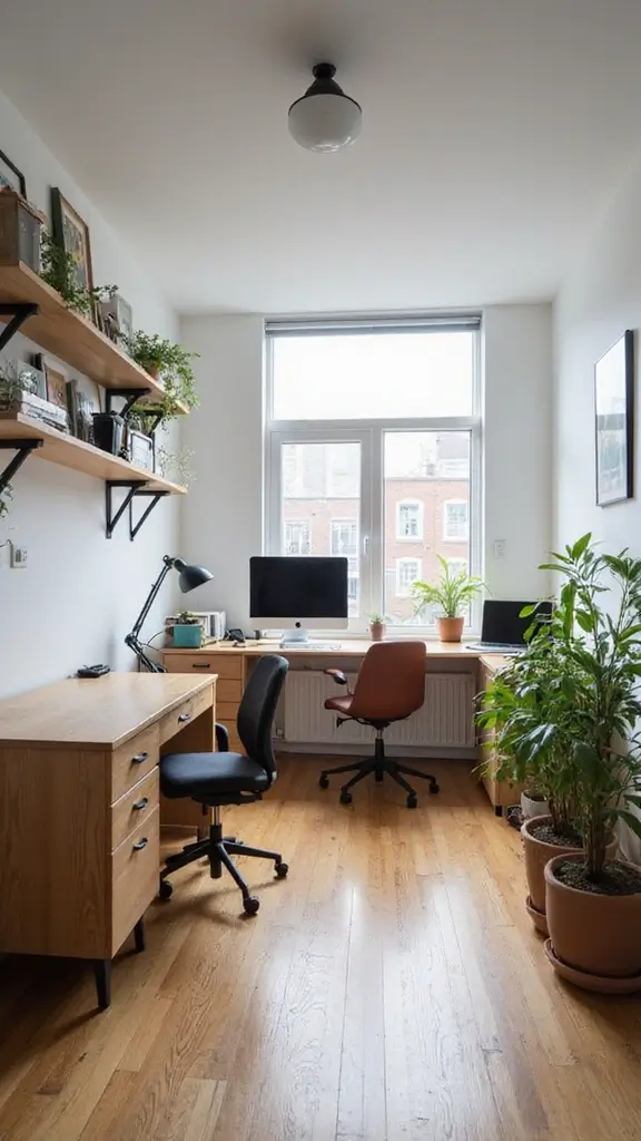 46 Home Office Decor Ideas That Inspire Focus - 22. Flexible Workspaces