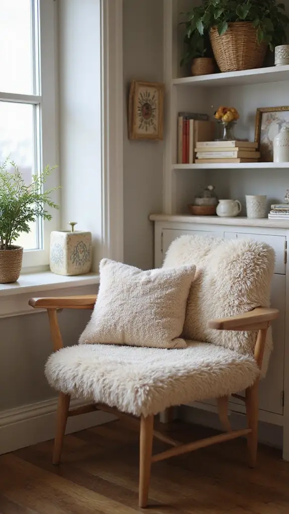 46 Home Office Decor Ideas That Inspire Focus - 34. Cozy Workspace Accessories
