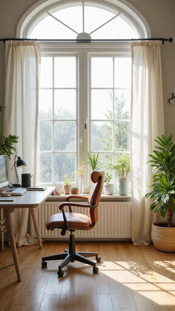46 Home Office Decor Ideas That Inspire Focus - 5. Natural Light Optimization