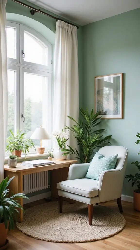 46 Home Office Decor Ideas That Inspire Focus - 8. Mindful Color Palette