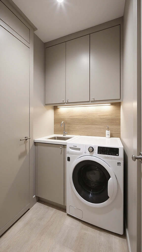 46 Laundry Room Ideas Top Loader Layouts That Maximize Space - 13. Integrated Sink